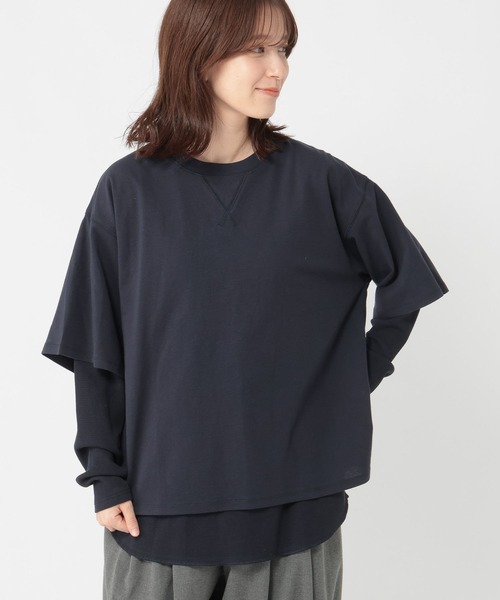 セール】《days》レイヤードセットプルオーバー（Tシャツ/カットソー