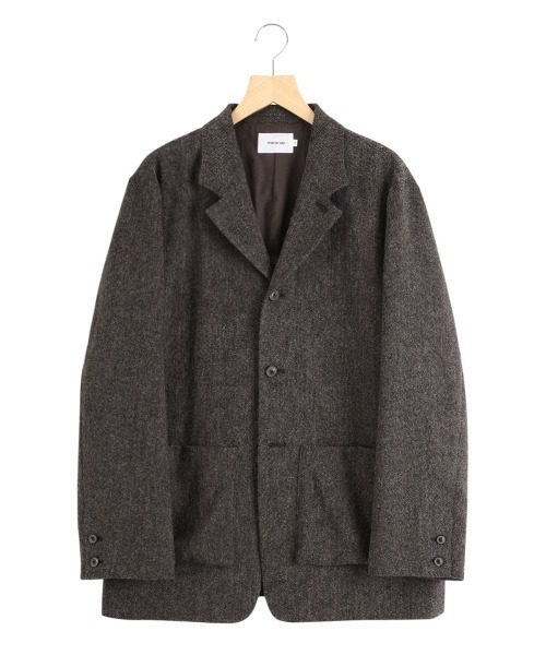 PORT BY ARK（ポートバイアーク）の「PORT BY ARK / ポートバイアーク：British Tweed Jacket：PO18-JK01[COR]（テーラードジャケット・メンズ・ブラウン・1/2）」の4枚目の写真