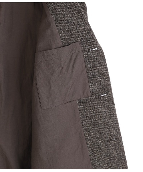 PORT BY ARK（ポートバイアーク）の「PORT BY ARK / ポートバイアーク：British Tweed Jacket：PO18-JK01[COR]（テーラードジャケット・メンズ・ブラウン・1/2）」の15枚目の写真