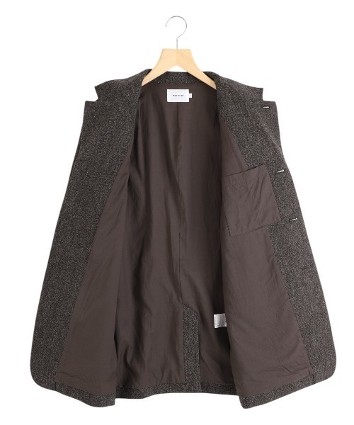 PORT BY ARK（ポートバイアーク）の「PORT BY ARK / ポートバイアーク：British Tweed Jacket：PO18-JK01[COR]（テーラードジャケット・メンズ・ブラウン・1/2）」の16枚目の写真