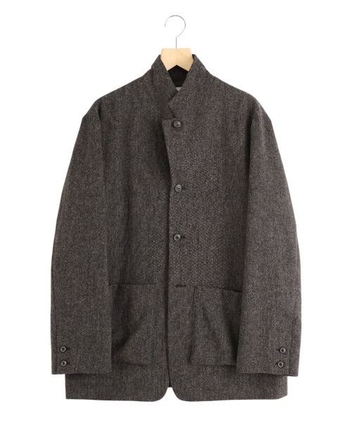 PORT BY ARK（ポートバイアーク）の「PORT BY ARK / ポートバイアーク：British Tweed Jacket：PO18-JK01[COR]（テーラードジャケット・メンズ・ブラウン・1/2）」の17枚目の写真