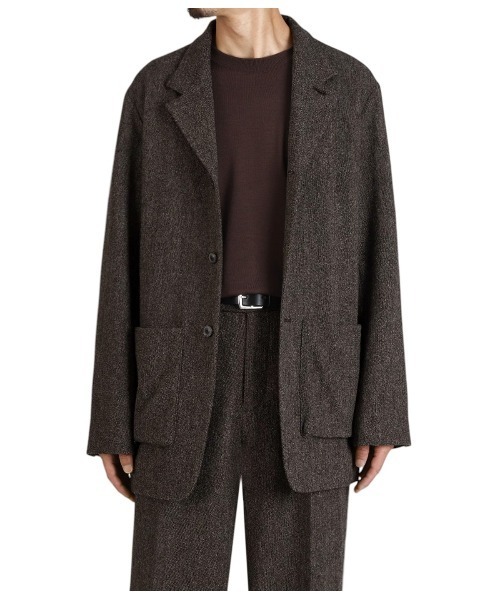 PORT BY ARK（ポートバイアーク）の「PORT BY ARK / ポートバイアーク：British Tweed Jacket：PO18-JK01[COR]（テーラードジャケット・メンズ・ブラウン・1/2）」の8枚目の写真