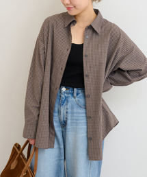 JOURNAL STANDARD relume（ジャーナルスタンダード　レリューム）の「チェックオーバーサイズシャツ（シャツ/ブラウス）」