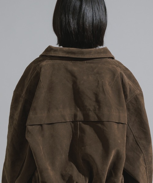 Chick(チック)の「Faux Suede Basic Blouson / フェイクスウェード ベーシックブルゾン(ブルゾン・レディース・ダークブラウン/ダークオリーブ/キャメル・FREE)」の17枚目の写真