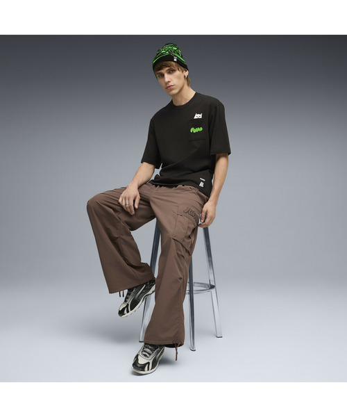 PUMA（プーマ）の「PUMA プーマ ユニセックス PUMA x RIPNDIP リラックスド ポケット 半袖 Tシャツ P（Tシャツ/カットソー・メンズ・ブロンズ/ブラック・LARGE/X-LARGE/X-SMALL/SMALL/MEDIUM）」の4枚目の写真