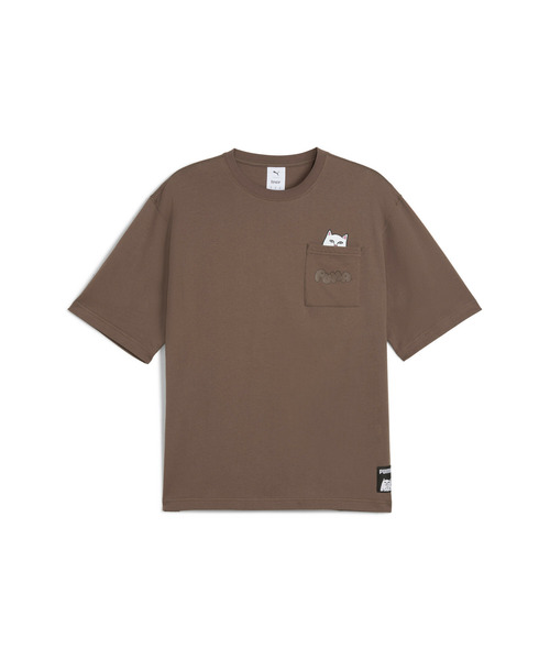 PUMA（プーマ）の「PUMA プーマ ユニセックス PUMA x RIPNDIP リラックスド ポケット 半袖 Tシャツ P（Tシャツ/カットソー・メンズ・ブロンズ/ブラック・LARGE/X-LARGE/X-SMALL/SMALL/MEDIUM）」の14枚目の写真