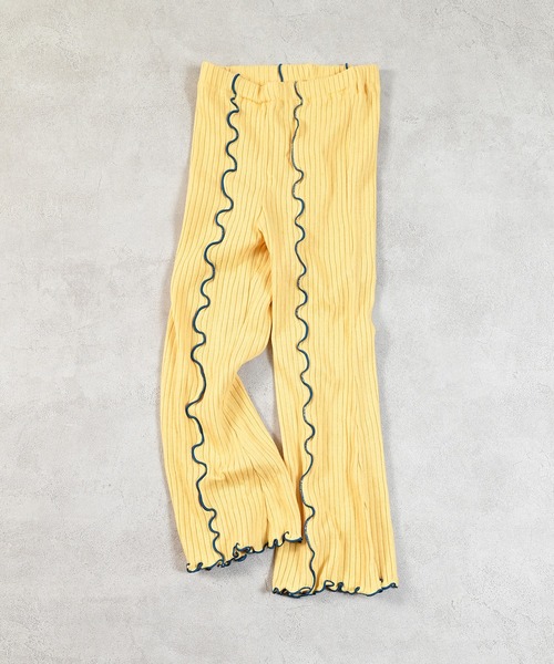 MARKEY'S（マーキーズ）の「裏起毛テレコメローフレアーパンツ（その他パンツ・キッズ・ブラック/イエロー/レッド/グレー・140/130/120/110/100/90/150）」の6枚目の写真