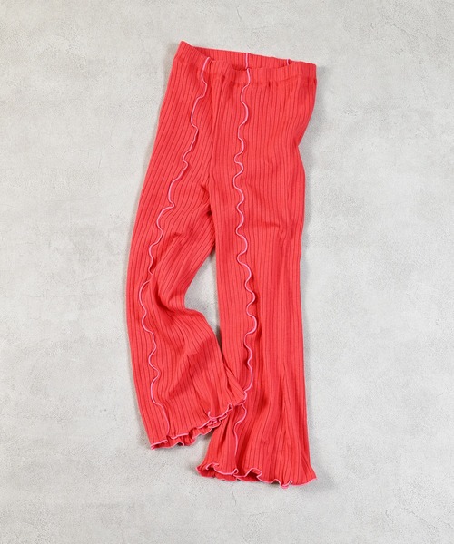 MARKEY'S（マーキーズ）の「裏起毛テレコメローフレアーパンツ（その他パンツ・キッズ・ブラック/イエロー/レッド/グレー・140/130/120/110/100/90/150）」の9枚目の写真