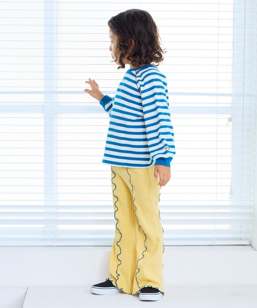 MARKEY'S（マーキーズ）の「裏起毛テレコメローフレアーパンツ（その他パンツ・キッズ・ブラック/イエロー/レッド/グレー・140/130/120/110/100/90/150）」の8枚目の写真