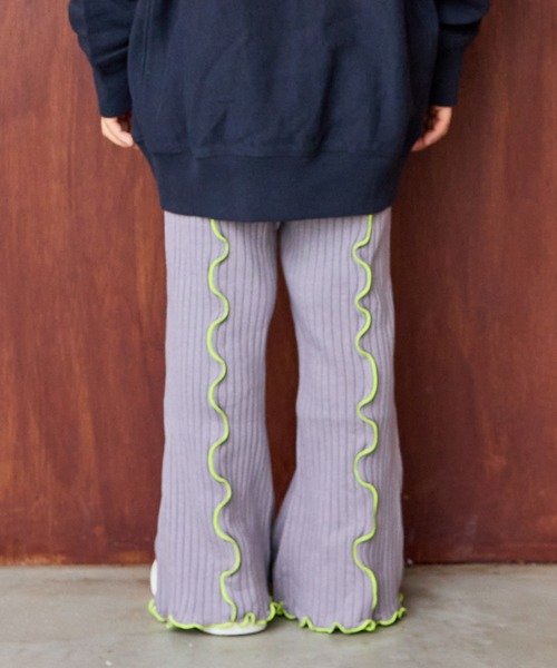 MARKEY'S（マーキーズ）の「裏起毛テレコメローフレアーパンツ（その他パンツ・キッズ・ブラック/イエロー/レッド/グレー・140/130/120/110/100/90/150）」の12枚目の写真