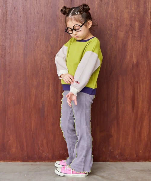 MARKEY'S（マーキーズ）の「裏起毛テレコメローフレアーパンツ（その他パンツ・キッズ・ブラック/イエロー/レッド/グレー・140/130/120/110/100/90/150）」の16枚目の写真