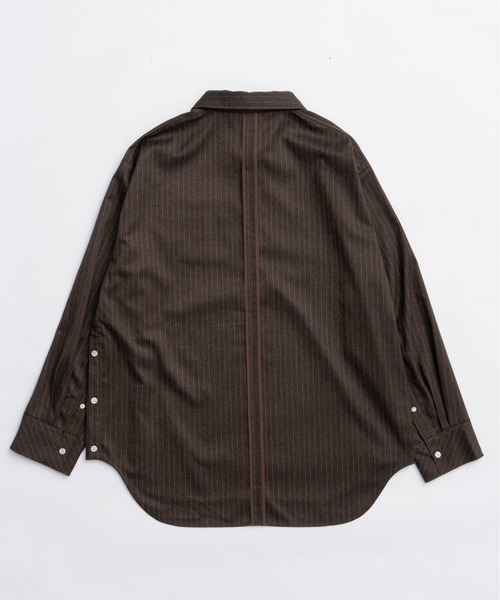 MAISON SPECIAL(メゾンスペシャル)の「Saxony Shirt / サキソニーシャツ(シャツ/ブラウス・レディース・オフホワイト/グレー/ブラウン・FREE)」の12枚目の写真