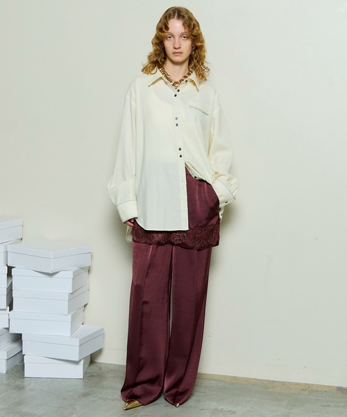 MAISON SPECIALブラウス 新品未使用 Saxony Shirt / サキソニーシャツ（シャツ/ブラウス）｜MAISON SPECIAL