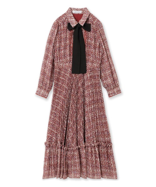 人気追加】ツィードプリントワンピース（ワンピース）｜Audie a Muses