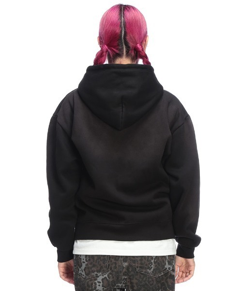 THRASHER(スラッシャー)の「THRASHER (スラッシャー) 裏起毛 グラデーション ロゴ ジップ パーカー メンズ レディース ダブルジッパー(パーカー・メンズ・ブラック/ブラウン/ピンク・L/M/LL)」の8枚目の写真