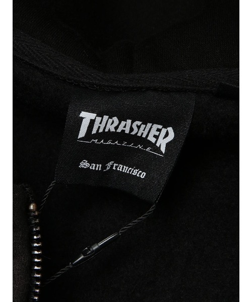 THRASHER(スラッシャー)の「THRASHER (スラッシャー) 裏起毛 グラデーション ロゴ ジップ パーカー メンズ レディース ダブルジッパー(パーカー・メンズ・ブラック/ブラウン/ピンク・L/M/LL)」の13枚目の写真