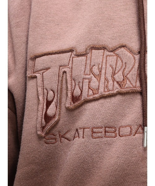 THRASHER(スラッシャー)の「THRASHER (スラッシャー) 裏起毛 グラデーション ロゴ ジップ パーカー メンズ レディース ダブルジッパー(パーカー・メンズ・ブラック/ブラウン/ピンク・L/M/LL)」の16枚目の写真