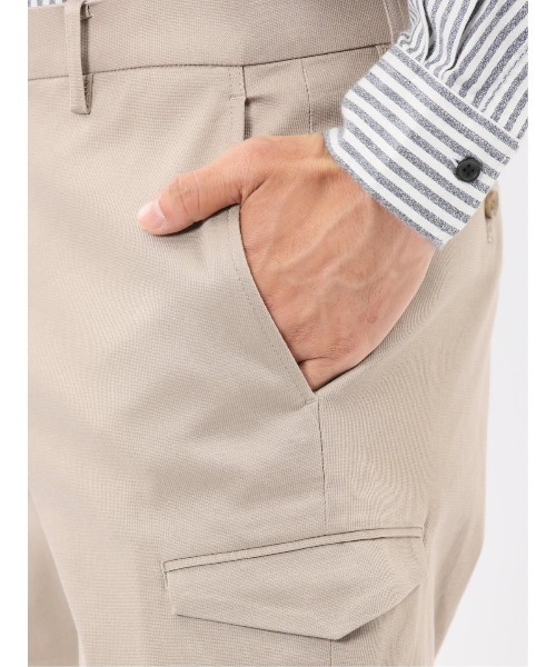 TAKA-Q（タカキュー）の「【ピケ ストレッチ】タカキュー カーゴトラウザーパンツ（カーゴパンツ・メンズ・カーキ/ブラック/ライトブラウン・S/MEDIUM/LARGE/X-LARGE/3L）」の9枚目の写真