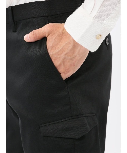 セール】＊【ピケ ストレッチ】タカキュー カーゴトラウザーパンツ