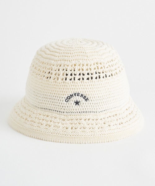 CONVERSE(コンバース)の「【CONVERSE】コンバース CNW COTTON KNIT HAT サーモハット 畳んでカバンに収納しても型崩れしにくい!(ハット・レディース・ブラック/オフホワイト・FREE)」の3枚目の写真