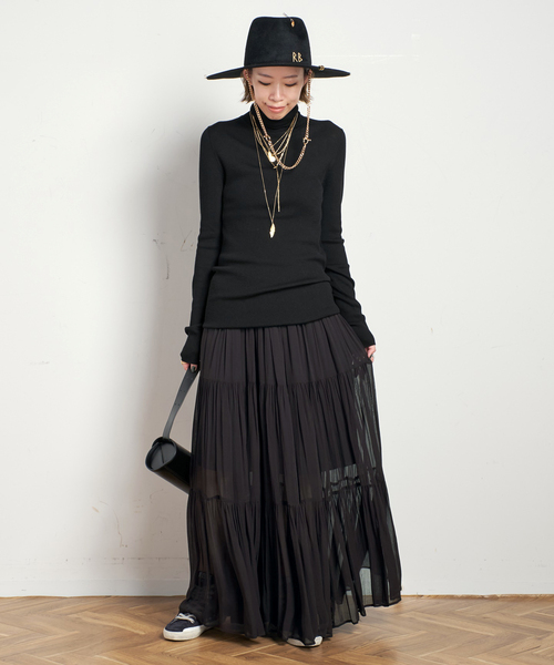 ウールシアーリブタートルネックプルオーバー(ニット/セーター ウールシアーリブタートルネックプルオーバー(ニット/セーター