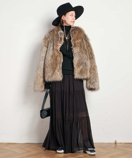 ウールシアーリブタートルネックプルオーバー（ニット/セーター