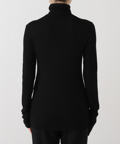 ウールシアーリブタートルネックプルオーバー（ニット/セーター