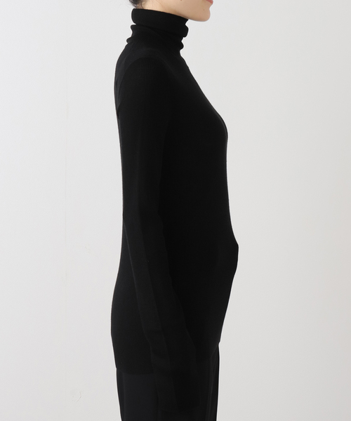 EVERYDAY I LIKE.（エヴリディアイライク）の「*ウールシアーリブタートルネックプルオーバー（ニット/セーター・レディース・ブラック・FREE）」の15枚目の写真