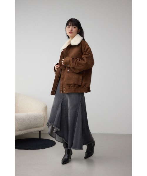 AZUL by moussy（アズールバイマウジー）の「AZUL DENIM イレヘムデニムスカート（デニムスカート・レディース・ブルー/ライトブラック・MEDIUM/SMALL）」の16枚目の写真