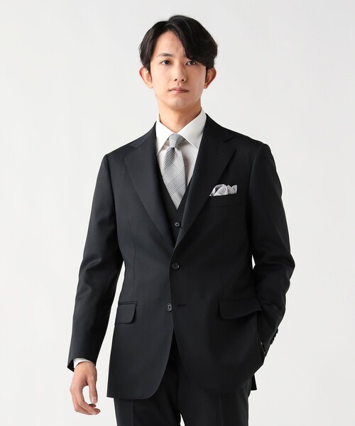 BEAMS HEART(ビームスハート)の「【4/23値下げ】130's ブラック 3ボタン 3ピーススーツ(セットアイテム)(スーツセット・メンズ・ブラック・X-LARGE/LARGE/MEDIUM/SMALL/XX-LARGE)」の17枚目の写真