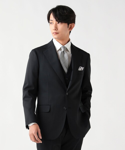BEAMS HEART(ビームスハート)の「【4/23値下げ】130's ブラック 3ボタン 3ピーススーツ(セットアイテム)(スーツセット・メンズ・ブラック・X-LARGE/LARGE/MEDIUM/SMALL/XX-LARGE)」の18枚目の写真