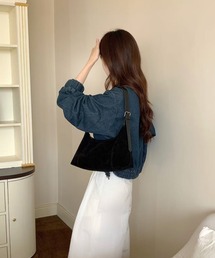 【NuNuNa】2WAYスエードタッチ ミニ ショルダーバッグ