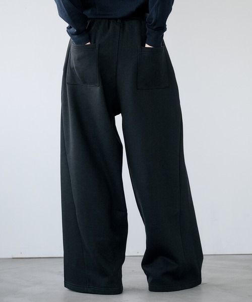 Adoon plain(アドーンプレーン)の「2-Tuck Wide Curve Sweat Pants / 2タックワイドカーブスウェットパンツ(その他パンツ・メンズ・ライトグレー/ブラック・SMALL/MEDIUM/LARGE)」の19枚目の写真