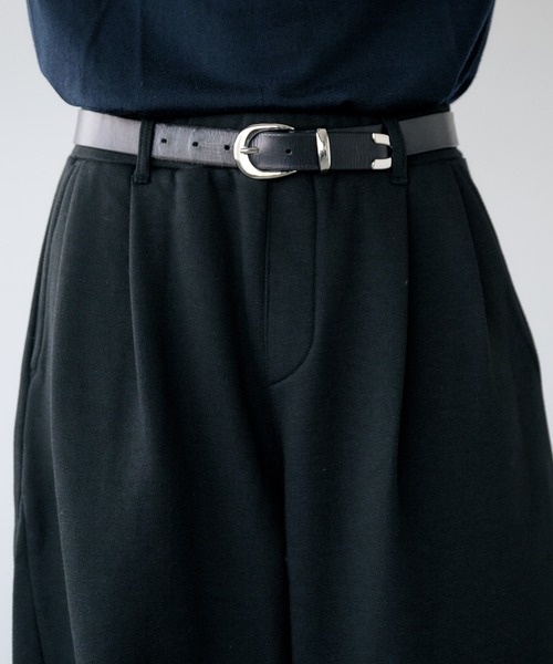 Adoon plain(アドーンプレーン)の「2-Tuck Wide Curve Sweat Pants / 2タックワイドカーブスウェットパンツ(その他パンツ・メンズ・ライトグレー/ブラック・SMALL/MEDIUM/LARGE)」の22枚目の写真