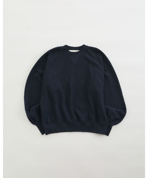 THE SHINZONE(ザ シンゾーン)の「THE SHINZONE COTTON WOOL SWEATSHIRT 24AMSCU10(スウェット・レディース・ネイビー/グレー・FREE)」の2枚目の写真