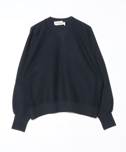 THE SHINZONE(ザ シンゾーン)の「THE SHINZONE COTTON WOOL SWEATSHIRT 24AMSCU10(スウェット・レディース・ネイビー/グレー・FREE)」の4枚目の写真