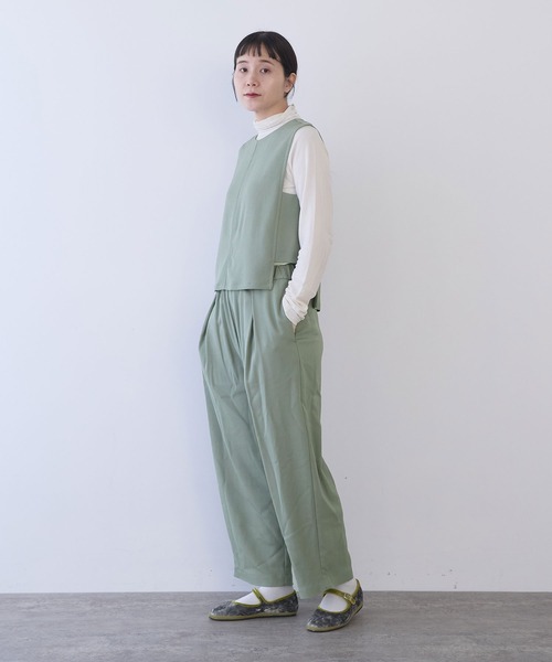 yuni(ユニ )の「レーヨンウール ベスト(ベスト・レディース・ネイビー/カーキ・FREE)」の7枚目の写真