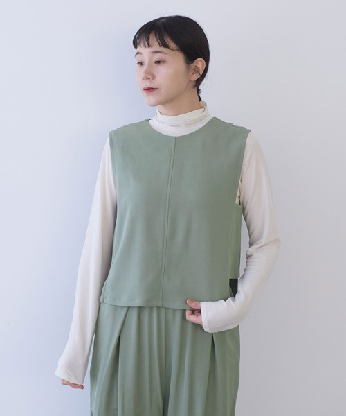 yuni(ユニ )の「レーヨンウール ベスト(ベスト・レディース・ネイビー/カーキ・FREE)」の3枚目の写真