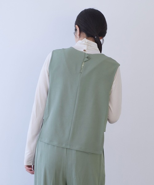 yuni(ユニ )の「レーヨンウール ベスト(ベスト・レディース・ネイビー/カーキ・FREE)」の5枚目の写真