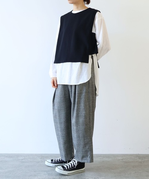 yuni(ユニ )の「レーヨンウール ベスト(ベスト・レディース・ネイビー/カーキ・FREE)」の11枚目の写真