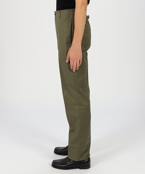 BERNARD ZINS（ベルナルドザンス）の「BERNARD ZINS SPENDER コットン シンチバック ワイドトラウザーズ（スラックス・メンズ・カーキ/ブルー・38/40）」の5枚目の写真