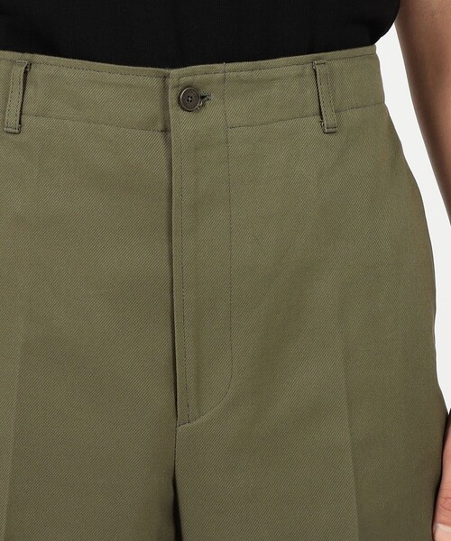 BERNARD ZINS（ベルナルドザンス）の「BERNARD ZINS SPENDER コットン シンチバック ワイドトラウザーズ（スラックス・メンズ・カーキ/ブルー・38/40）」の7枚目の写真