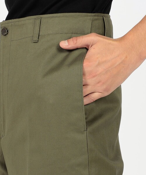 BERNARD ZINS（ベルナルドザンス）の「BERNARD ZINS SPENDER コットン シンチバック ワイドトラウザーズ（スラックス・メンズ・カーキ/ブルー・38/40）」の9枚目の写真