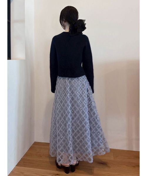 LILY BROWN(リリーブラウン)の「クロスチュールボリュームスカート(スカート・レディース・チェック/ブルー/アイボリー・0/1)」の19枚目の写真