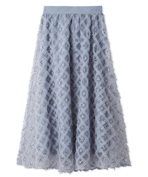 LILY BROWN(リリーブラウン)の「クロスチュールボリュームスカート(スカート・レディース・チェック/ブルー/アイボリー・0/1)」の22枚目の写真