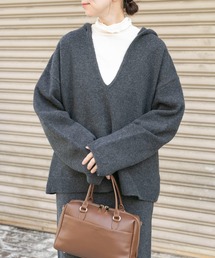 ITEMS URBANRESEARCH | スキッパーフードニット(ニット/セーター)