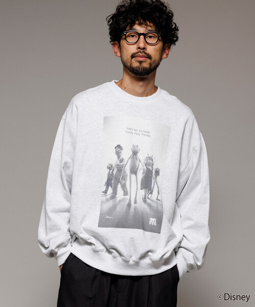 Firsthand（ファーストハンド）の「Firsthand/ファーストハンド ［The Muppets / ザ・マペッツ］ MAPPETS HERO CREWNECK SWEAT / フロントプリント クルーネックスウェット（スウェット・メンズ・グレー/ブラック・L/M）」の3枚目の写真