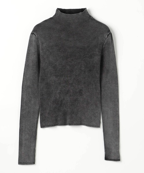 NICOLE CLUB（ニコル　クラブ）の「ハイネックリブニット（Tシャツ/カットソー・レディース・オフホワイト/チャコール・FREE）」の12枚目の写真