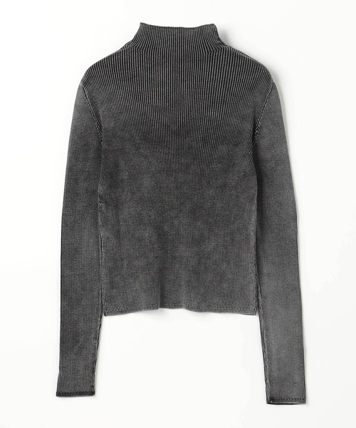 NICOLE CLUB（ニコル　クラブ）の「ハイネックリブニット（Tシャツ/カットソー・レディース・オフホワイト/チャコール・FREE）」の13枚目の写真