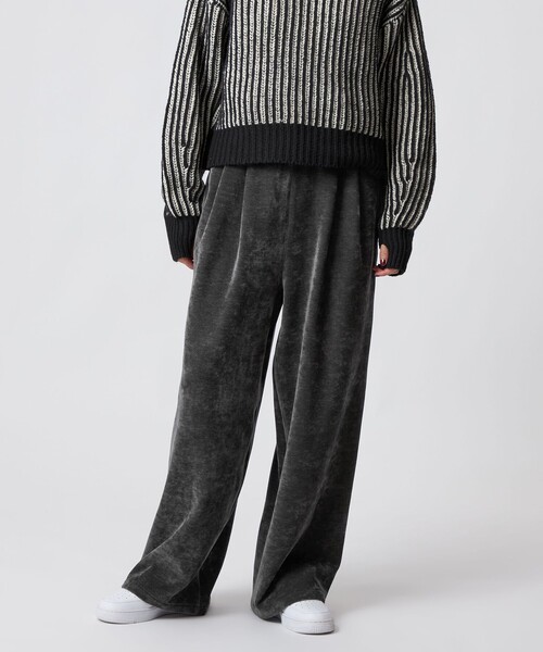 CITEN(シテン)の「<CITEN>コーデュロイタックイージーパンツ(その他パンツ・レディース・ダークブラウン/ダークグレー・S/M)」の1枚目の写真